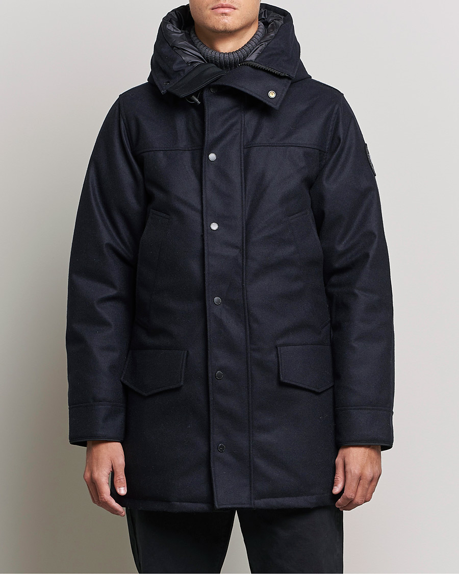 Herren | Kleidung | Canada Goose Black Label | Canada Goose Langford Wool Parka Atlantic Navy Melange
