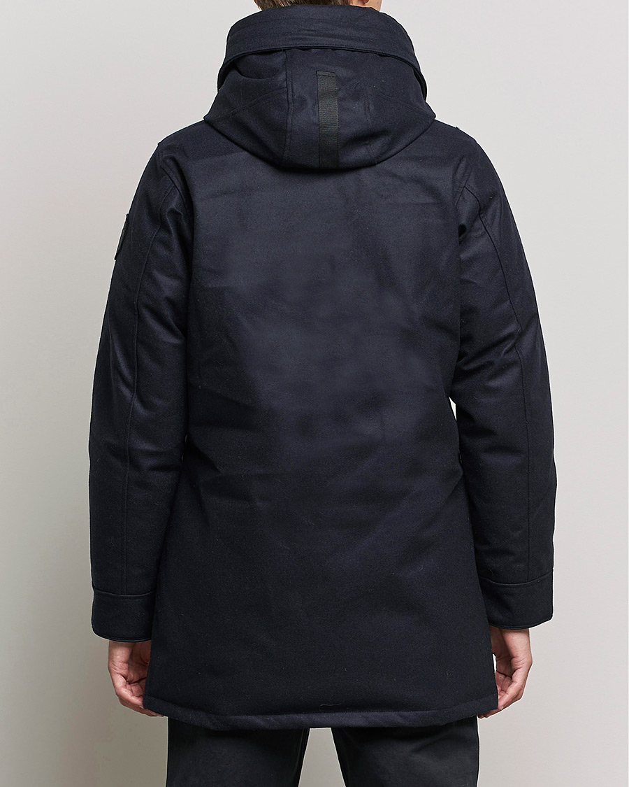 Herren | Jacken | Canada Goose Black Label | Canada Goose Langford Wool Parka Atlantic Navy Melange