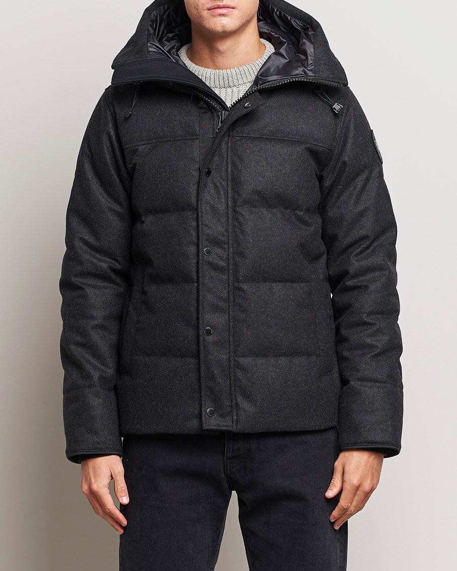 Herr | Kläder | Canada Goose Black Label | Canada Goose Macmillan Wool Parka Carbon Melange