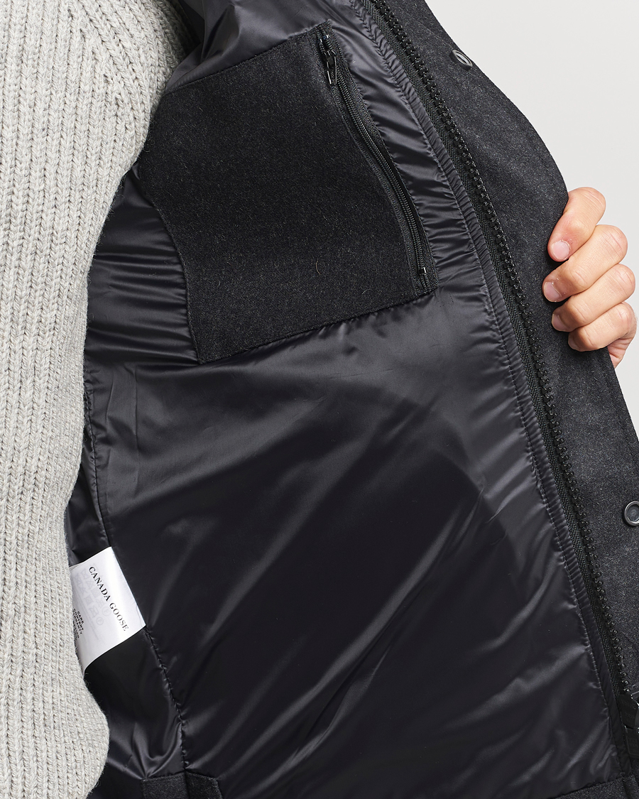 Herren | Jacken | Canada Goose Black Label | Canada Goose Macmillan Wool Parka Carbon Melange