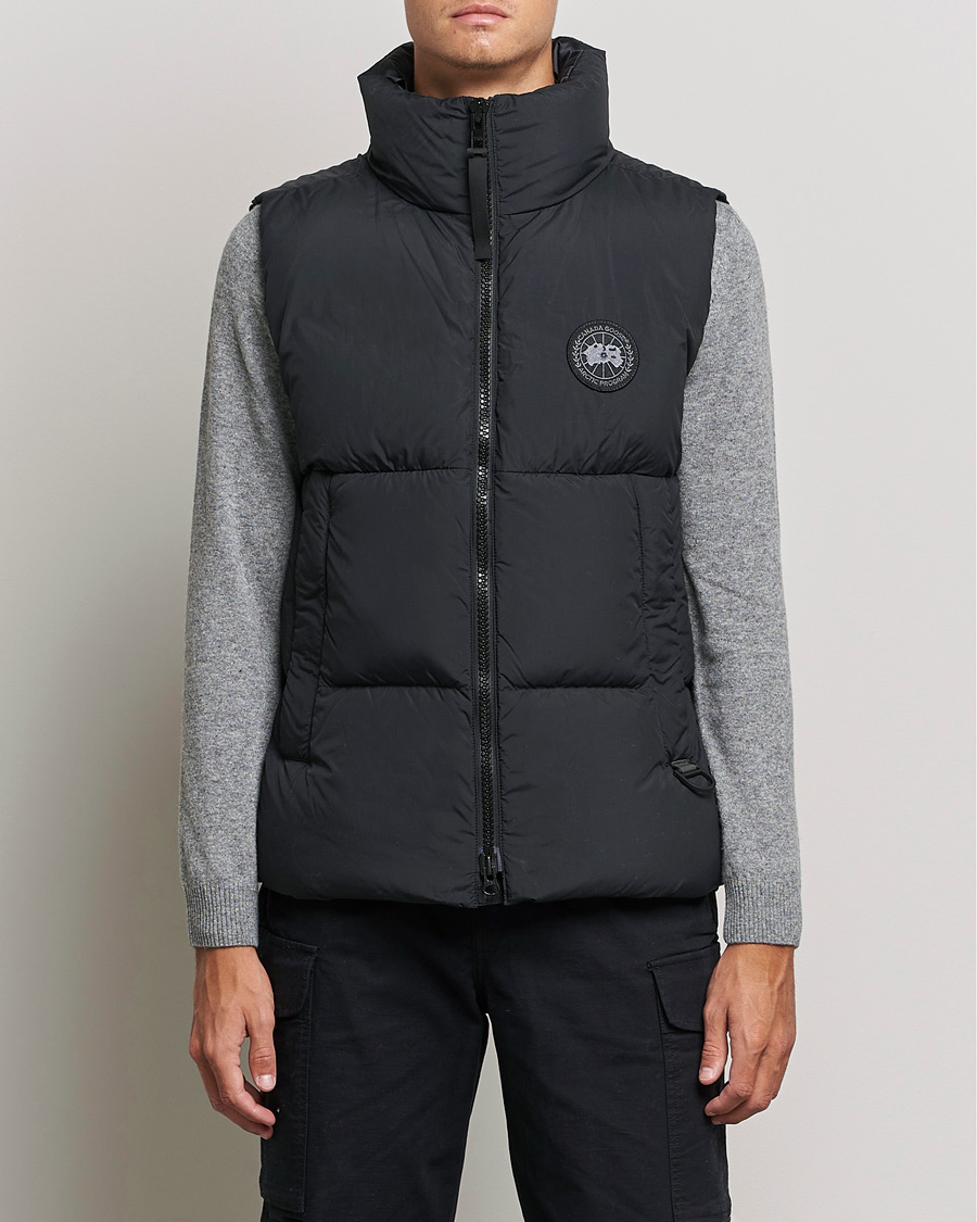 Black label canada goose vest 2025