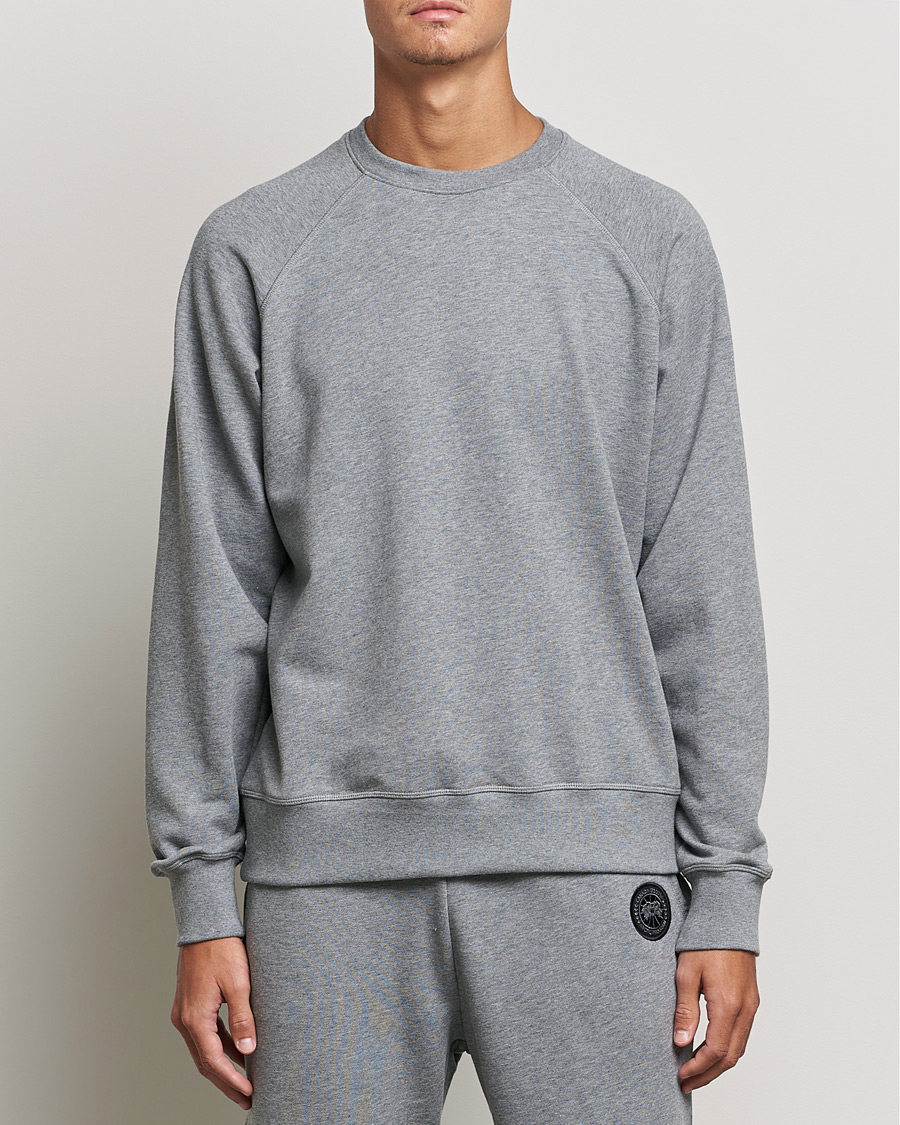 Herren | Pullover | Canada Goose Black Label | Huron Crewneck Stone Heather