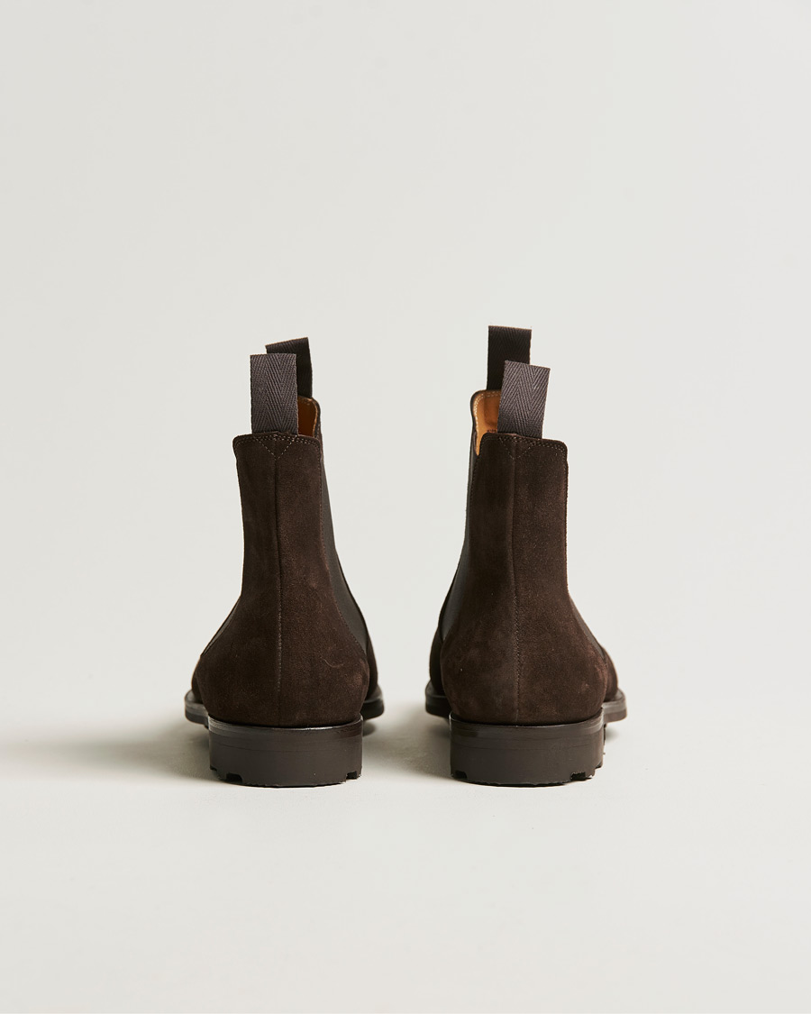 Herren | Edward Green Newmarket Suede Chelsea Boot Espresso | Edward Green | Newmarket Suede Chelsea Boot Espresso