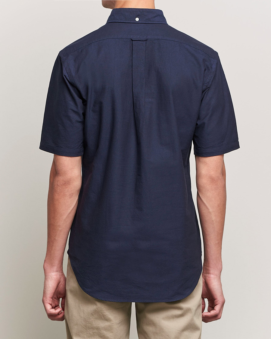 Herren | Hemden | Kamakura Shirts | Vintage Ivy Short Sleeve Popover Shirt Navy