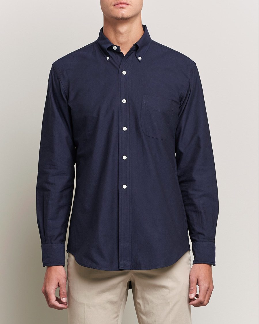Herren | Hemden | Kamakura Shirts | Vintage Ivy Oxford BD Shirt Navy