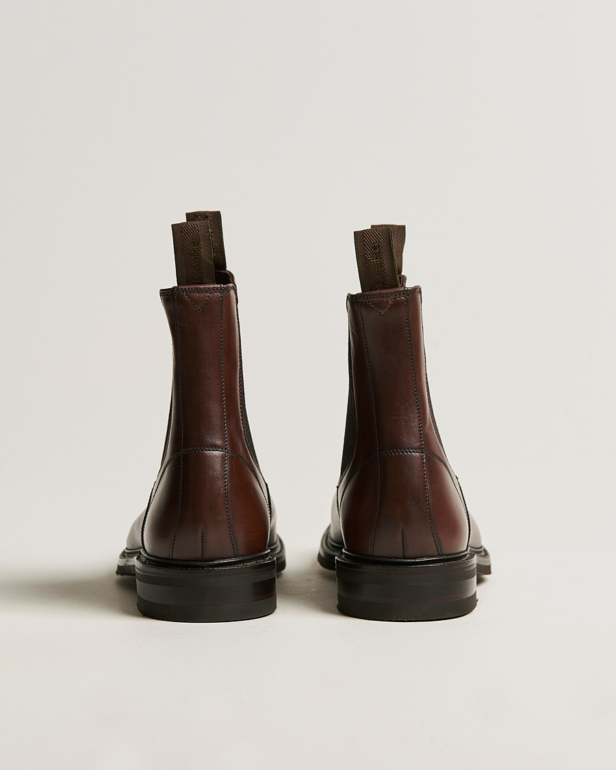 Herren | Loake 1880 Dingley Waxed Leather Chelsea Boot Dark Brown | Loake 1880 | Dingley Waxed Leather Chelsea Boot Dark Brown