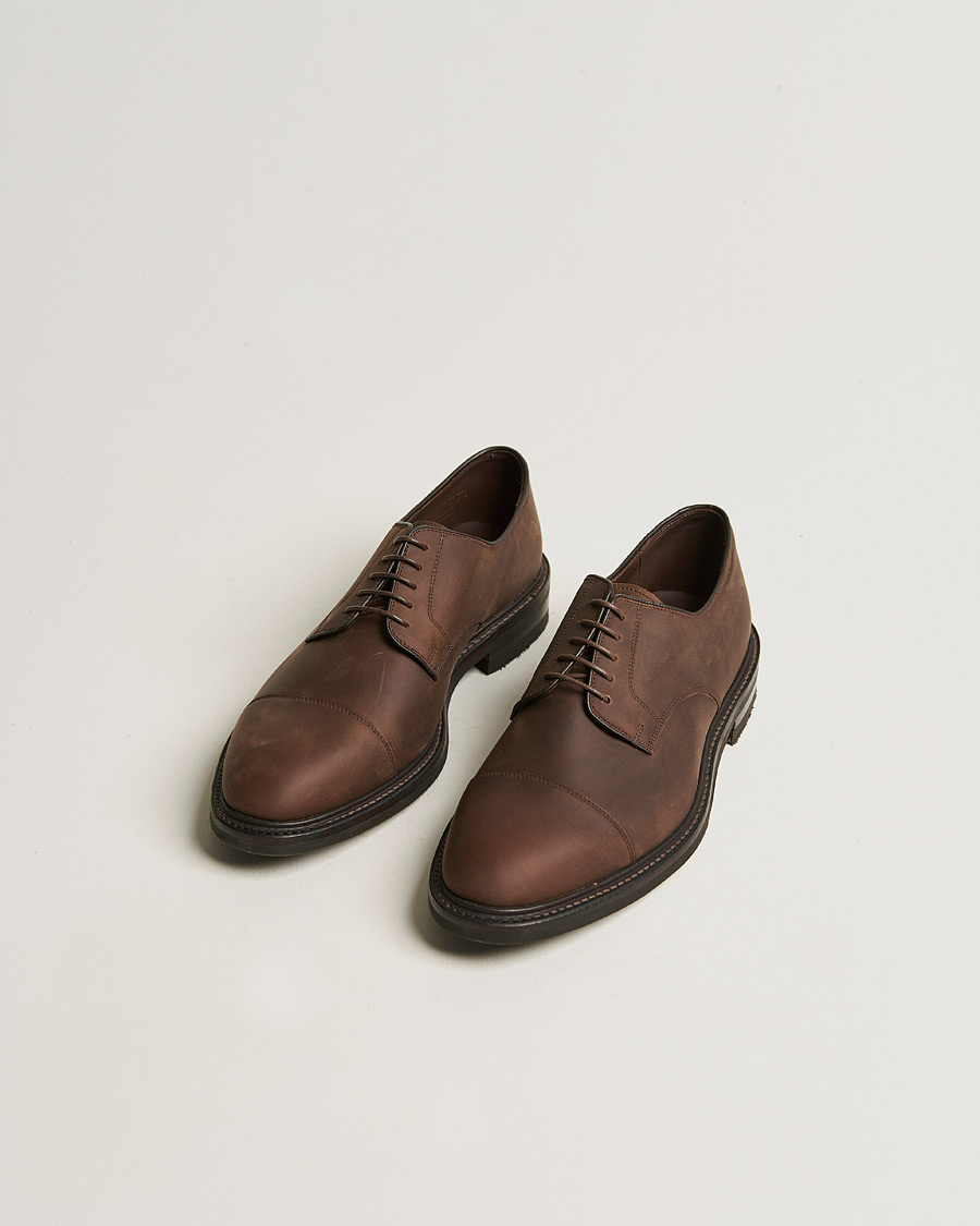 Herren |  | Loake 1880 | Ampleforth Oiled Nubuck Toe-Cap Derby Brown