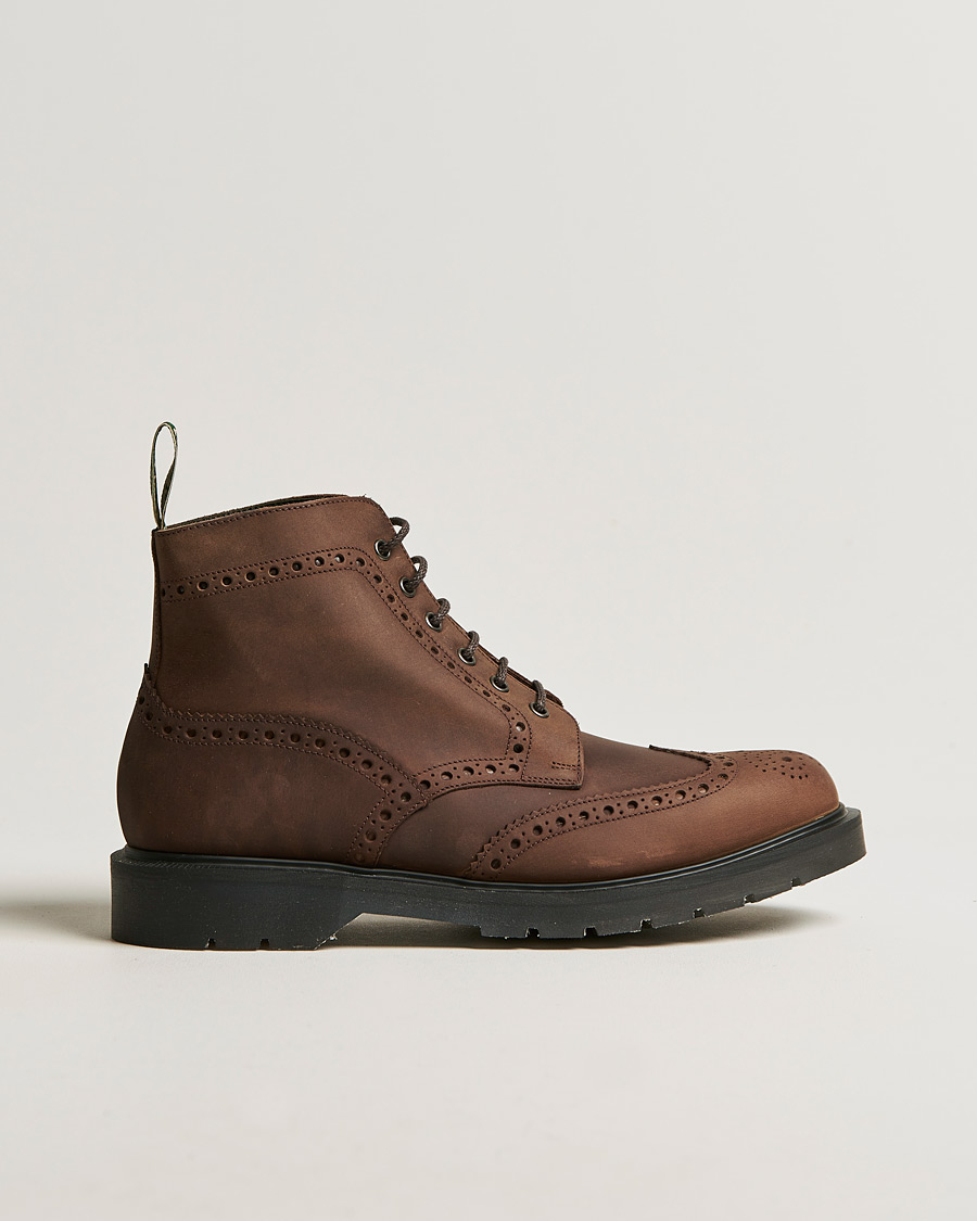 Herren | Design Loake Gage Heat Sealed Brogue Boot Brown | Design Loake | Gage Heat Sealed Brogue Boot Brown