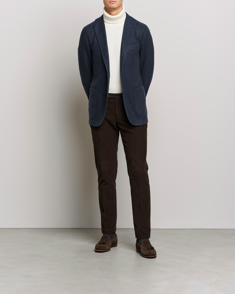 Herren |  | Boglioli | K Jacket Garment Dyed Cashmere Blazer Dark Blue