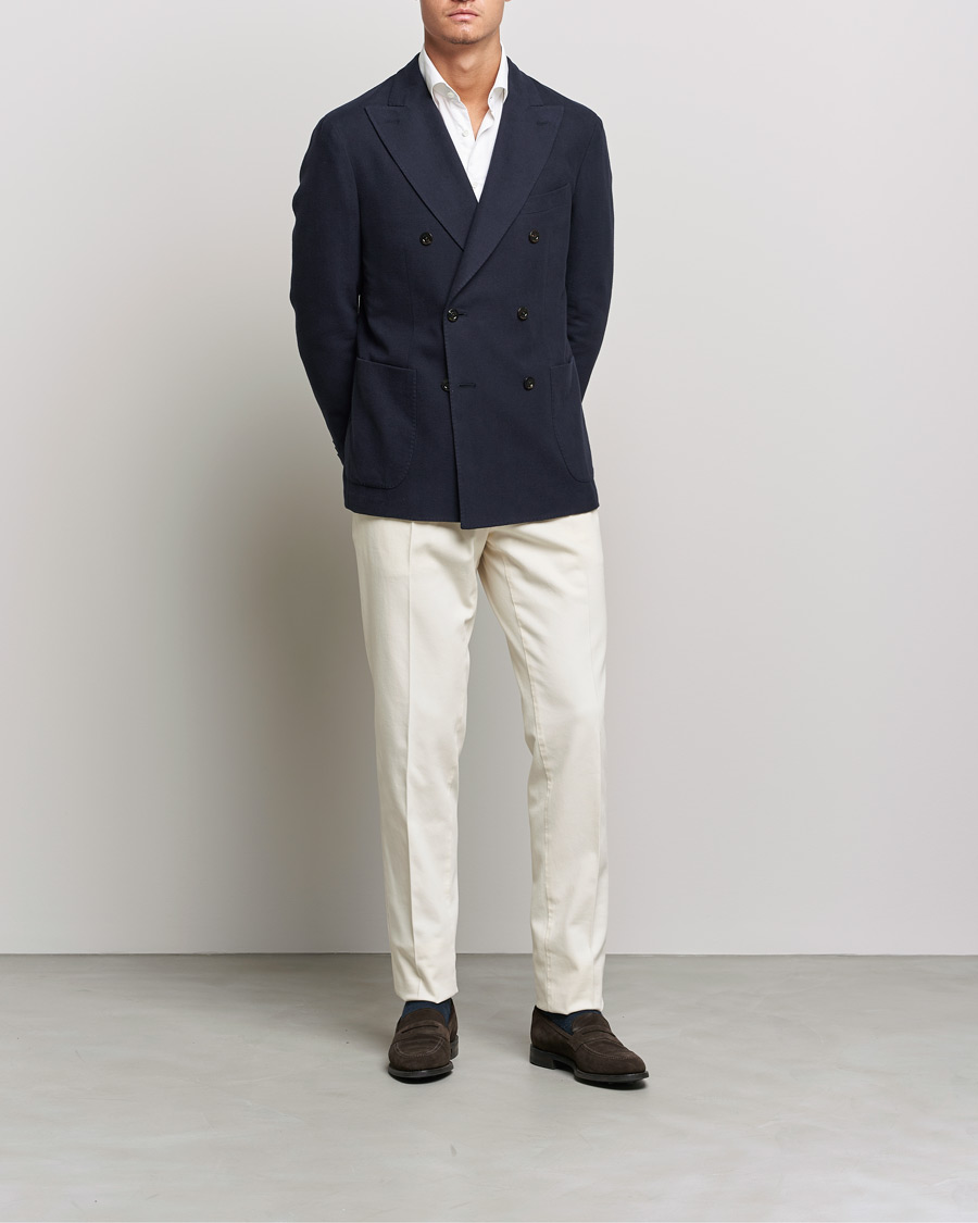 Herren | Sakkos | Boglioli | K Jacket Double Breasted Blazer Navy