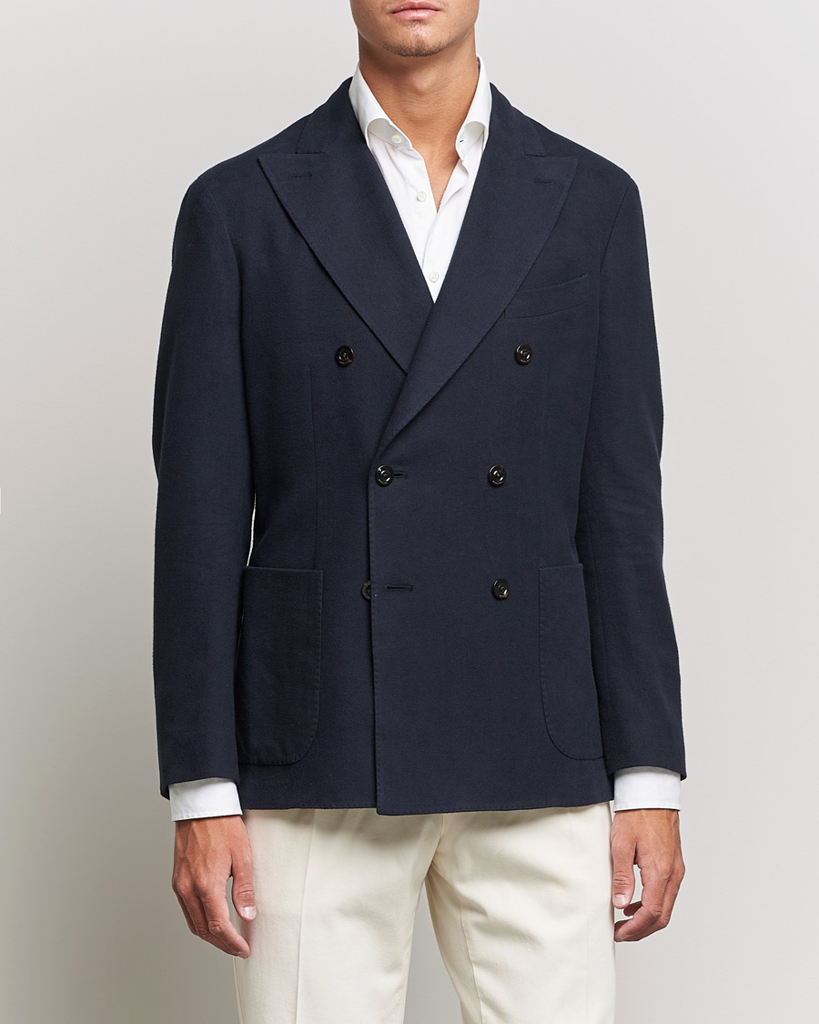 Herren | Sakkos | Boglioli | K Jacket Double Breasted Blazer Navy