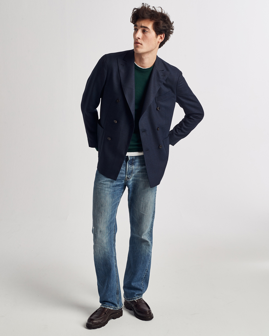 Herren | Sakkos | Boglioli | K Jacket Double Breasted Blazer Navy
