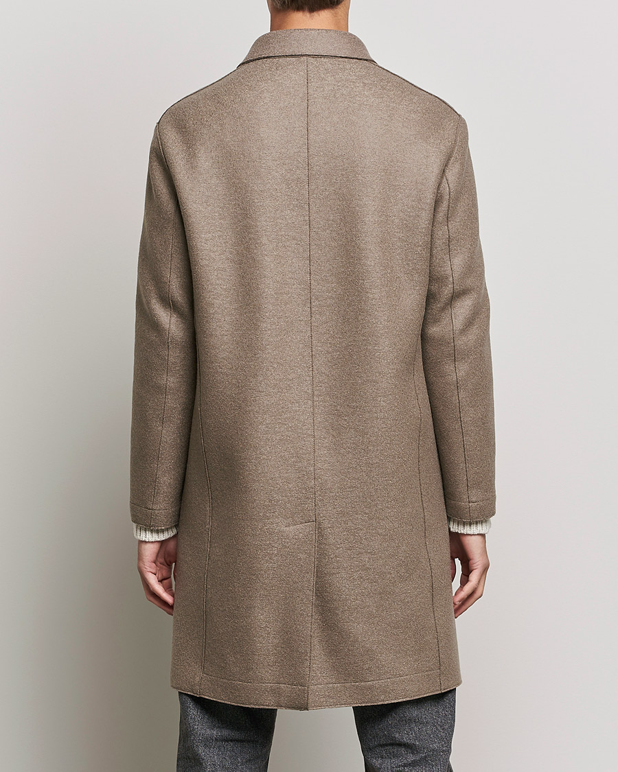 Herren | Jacken | Harris Wharf London | Pressed Wool Mac Coat Natural Taupe