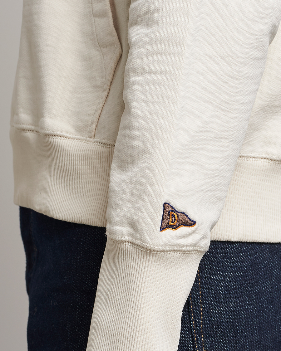 Herren | Pullover | Drake's | Quarter Zip Sweatshirt Ecru