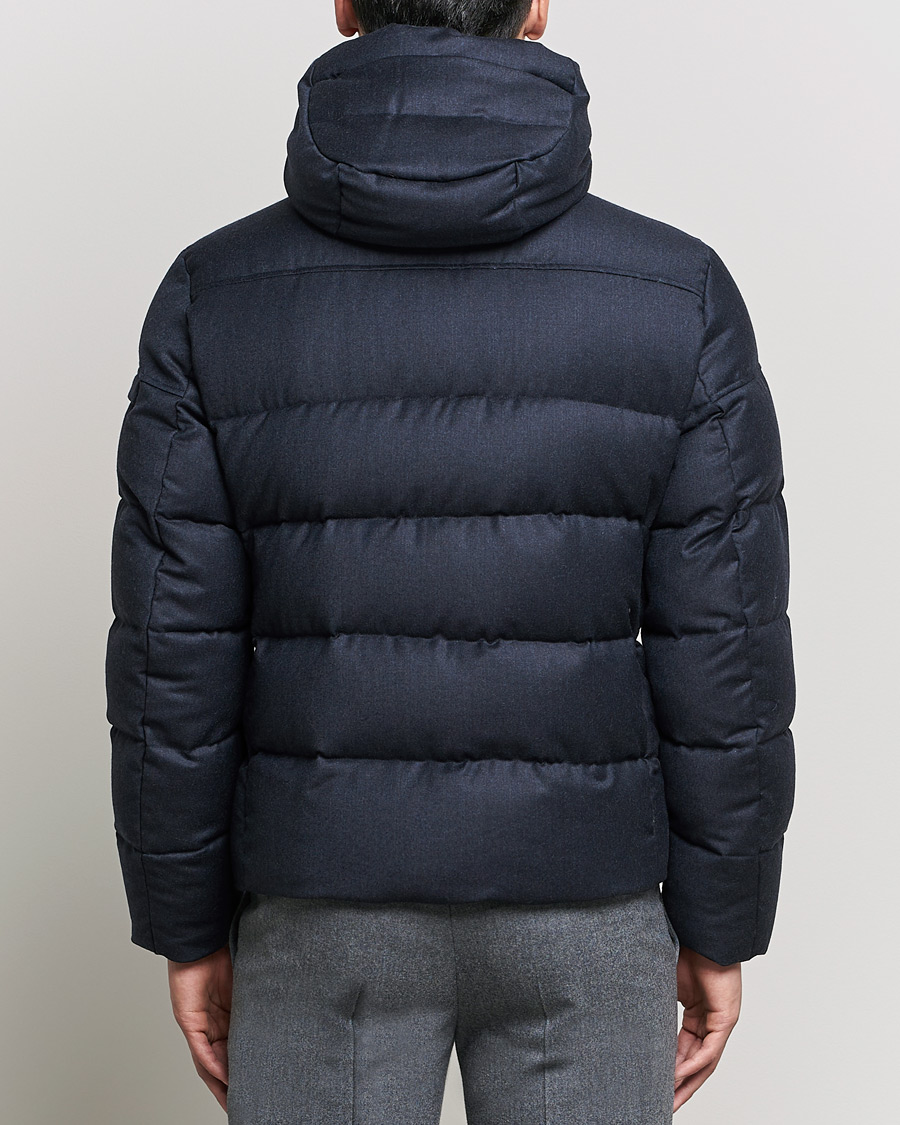Herren | Jacken | MooRER | Brett Wool/Cashmere Hooded Jacket Blue Grey