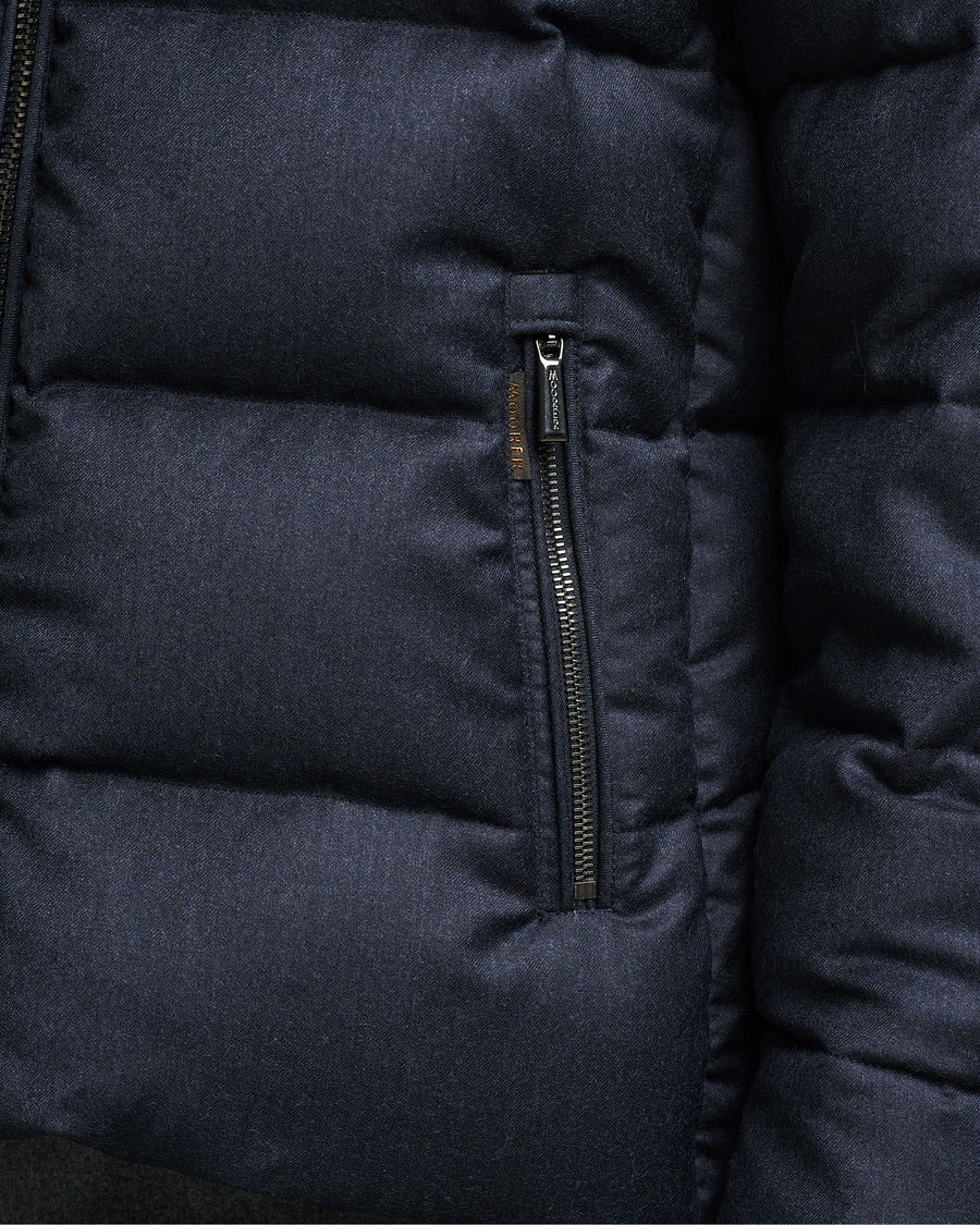 Herren | Jacken | MooRER | Brett Wool/Cashmere Hooded Jacket Blue Grey