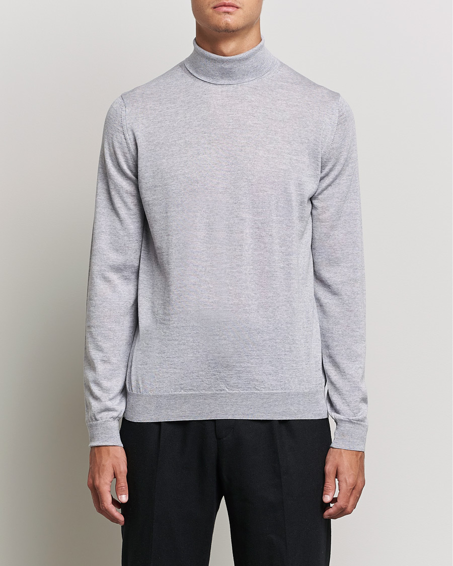 Herren |  | Stenströms | Fine Merino Rollneck Light Grey