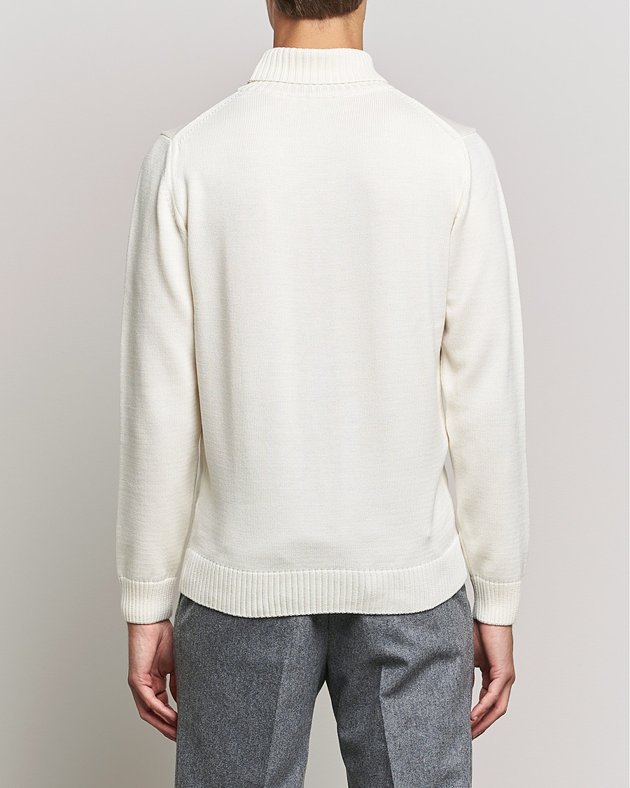 Herren | Pullover | Stenströms | Chunky Merino Rollneck Creme White