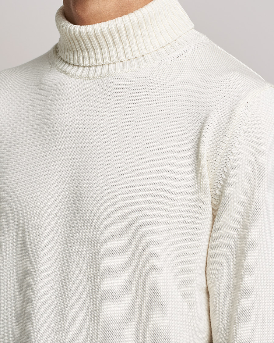Herren | Pullover | Stenströms | Chunky Merino Rollneck Creme White