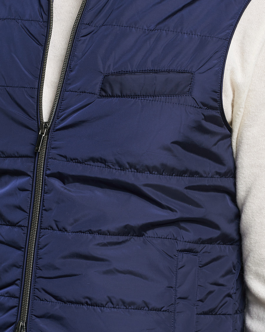 Herren | Westen | Stenströms | Padded Nylon Vest Navy