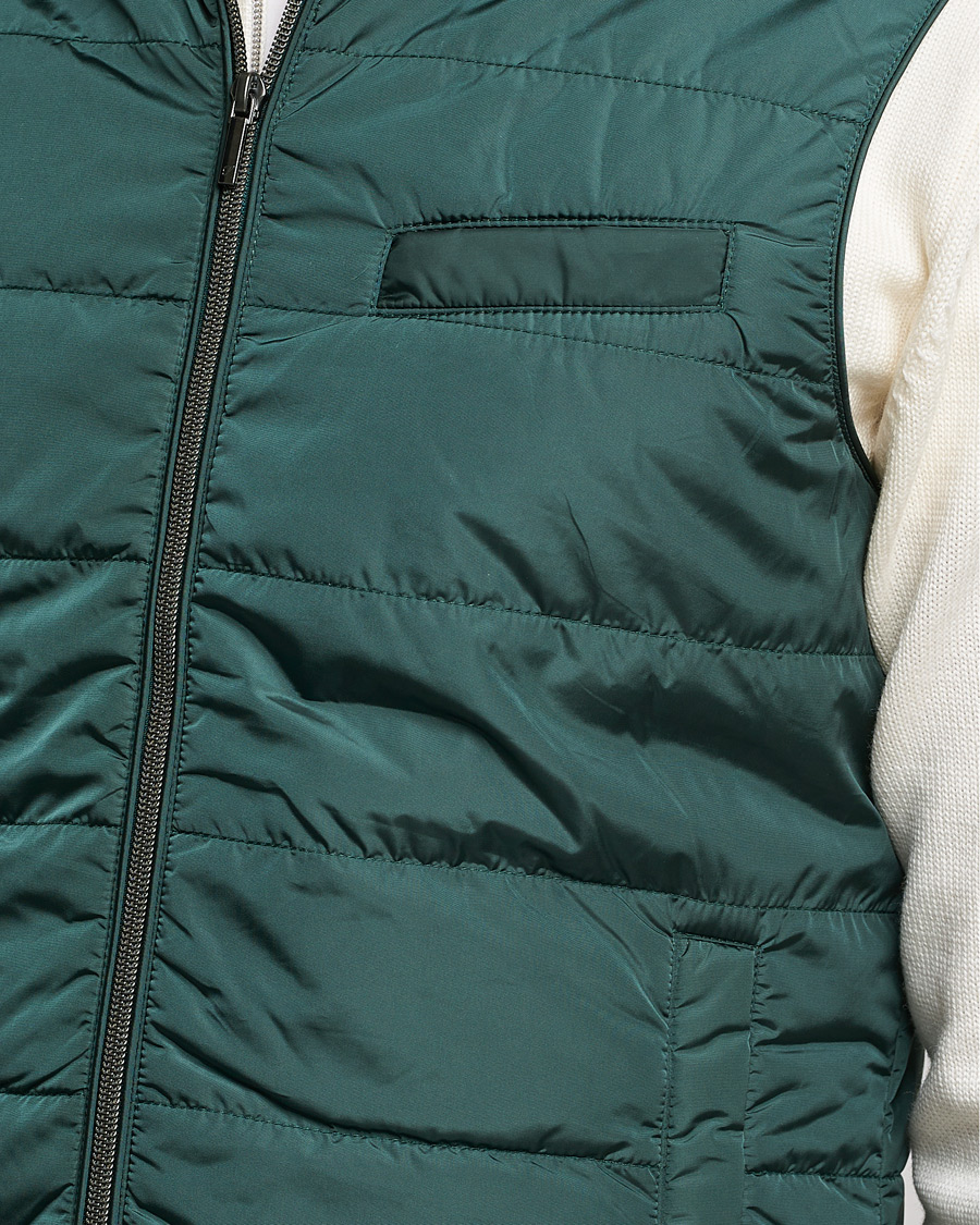 Herren | Jacken | Stenströms | Padded Nylon Vest Green