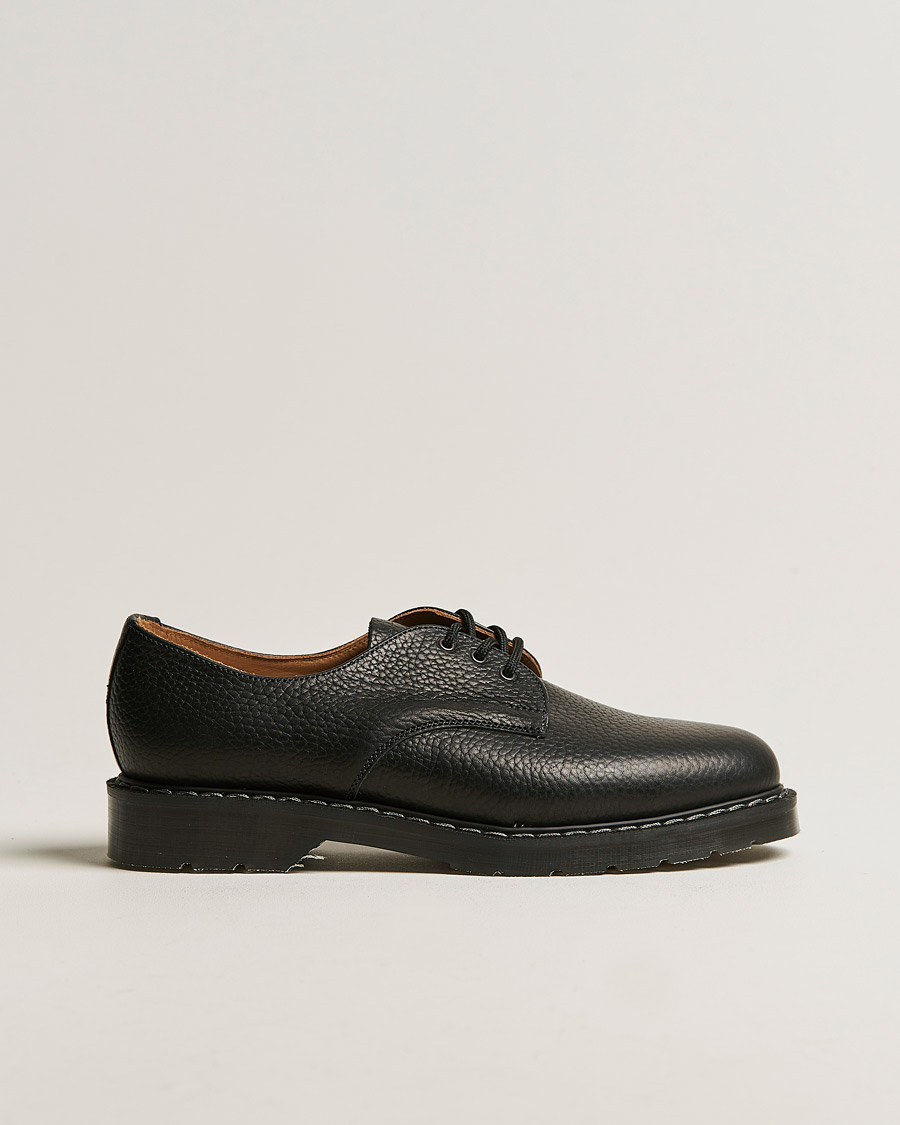 Herren | Solovair 3 Eye Gibson Shoe Black Grain | Solovair | 3 Eye Gibson Shoe Black Grain