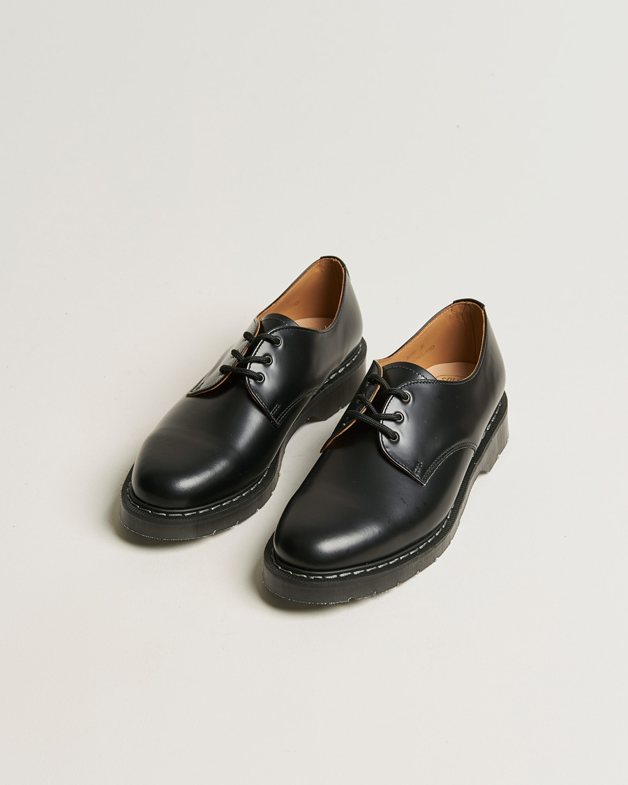 Herren | Derby | Solovair | 3 Eye Gibson Shoe Black Shine