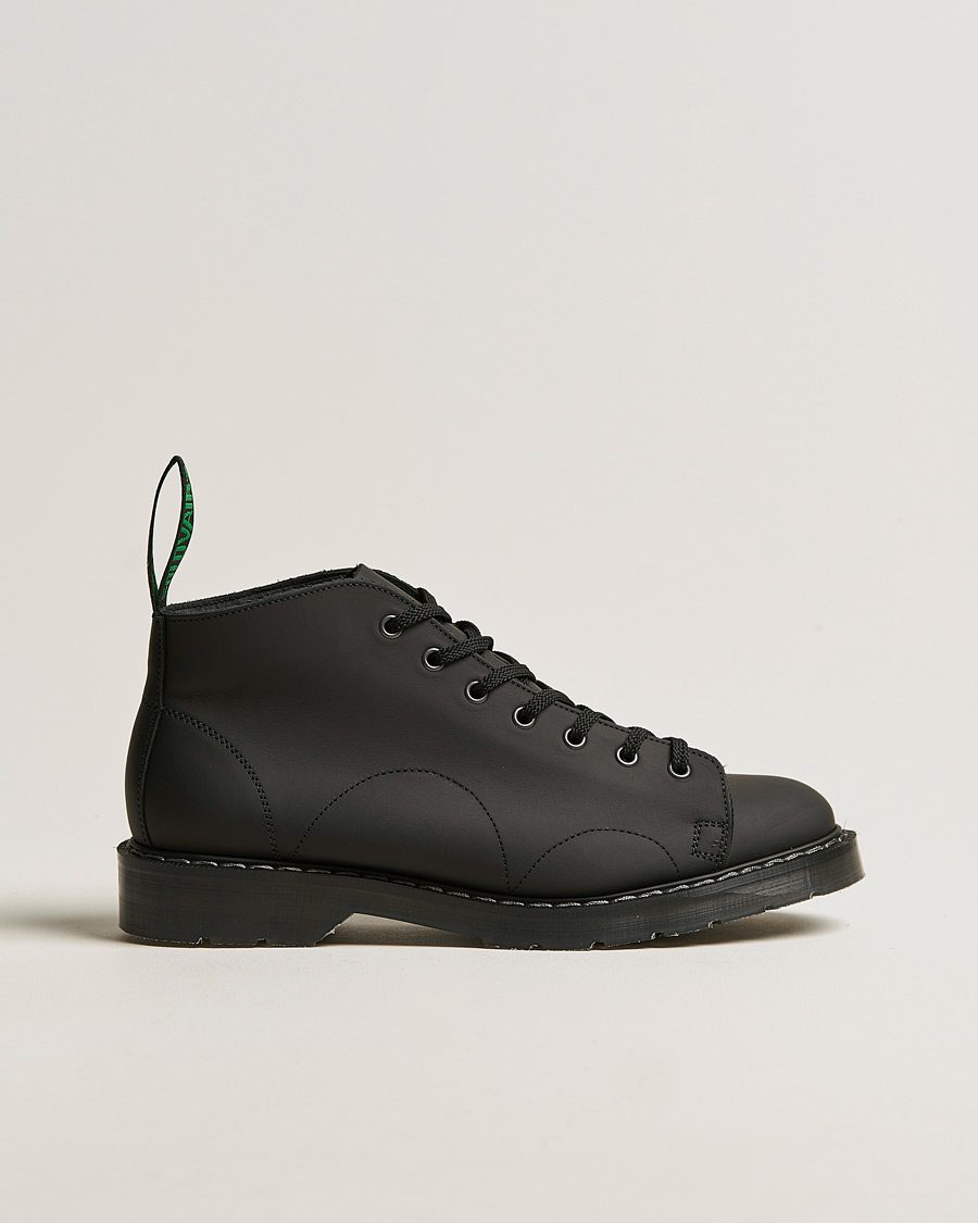 Herren | Solovair 7 Eye Monkey Boot Black Greasy | Solovair | 7 Eye Monkey Boot Black Greasy