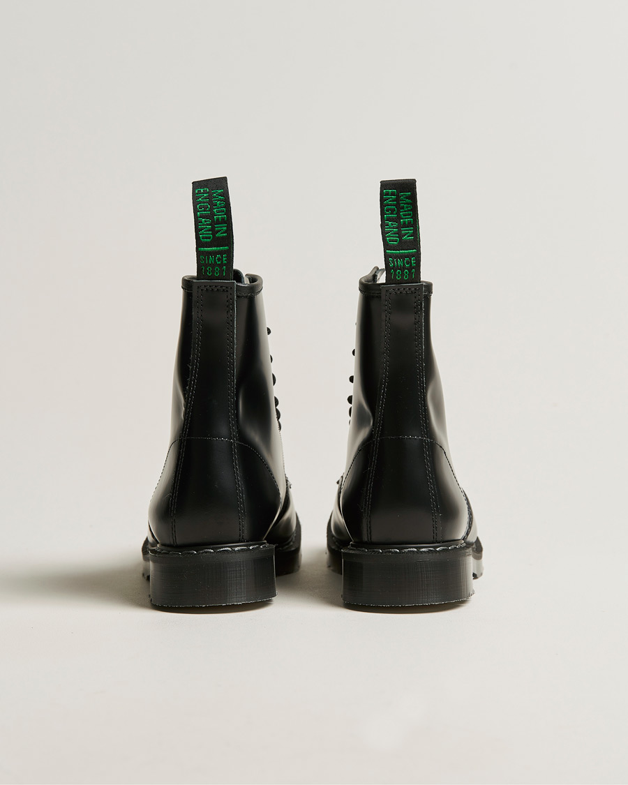 Herren | Boots | Solovair | 8 Eye Derby Boot Black Shine