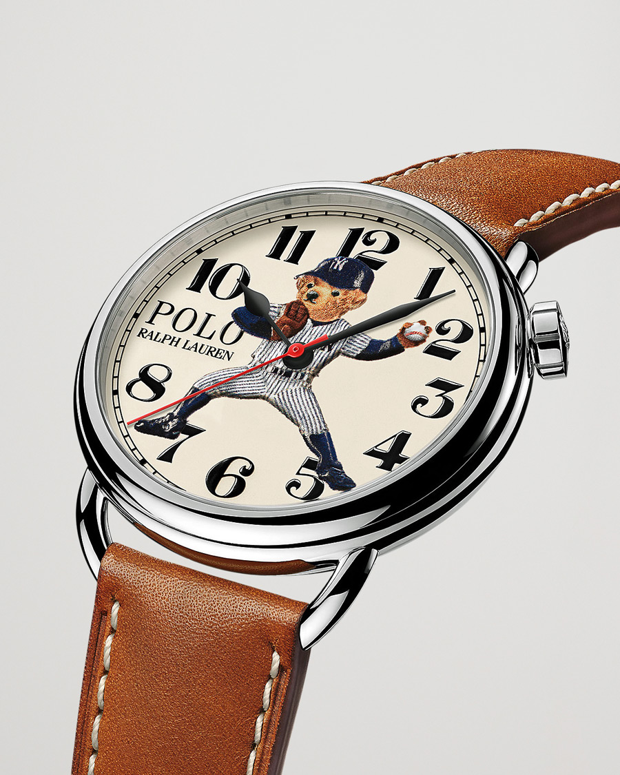 Herr | Läderarmband | Polo Ralph Lauren | 42mm Automatic Yankee Bear White Dial 