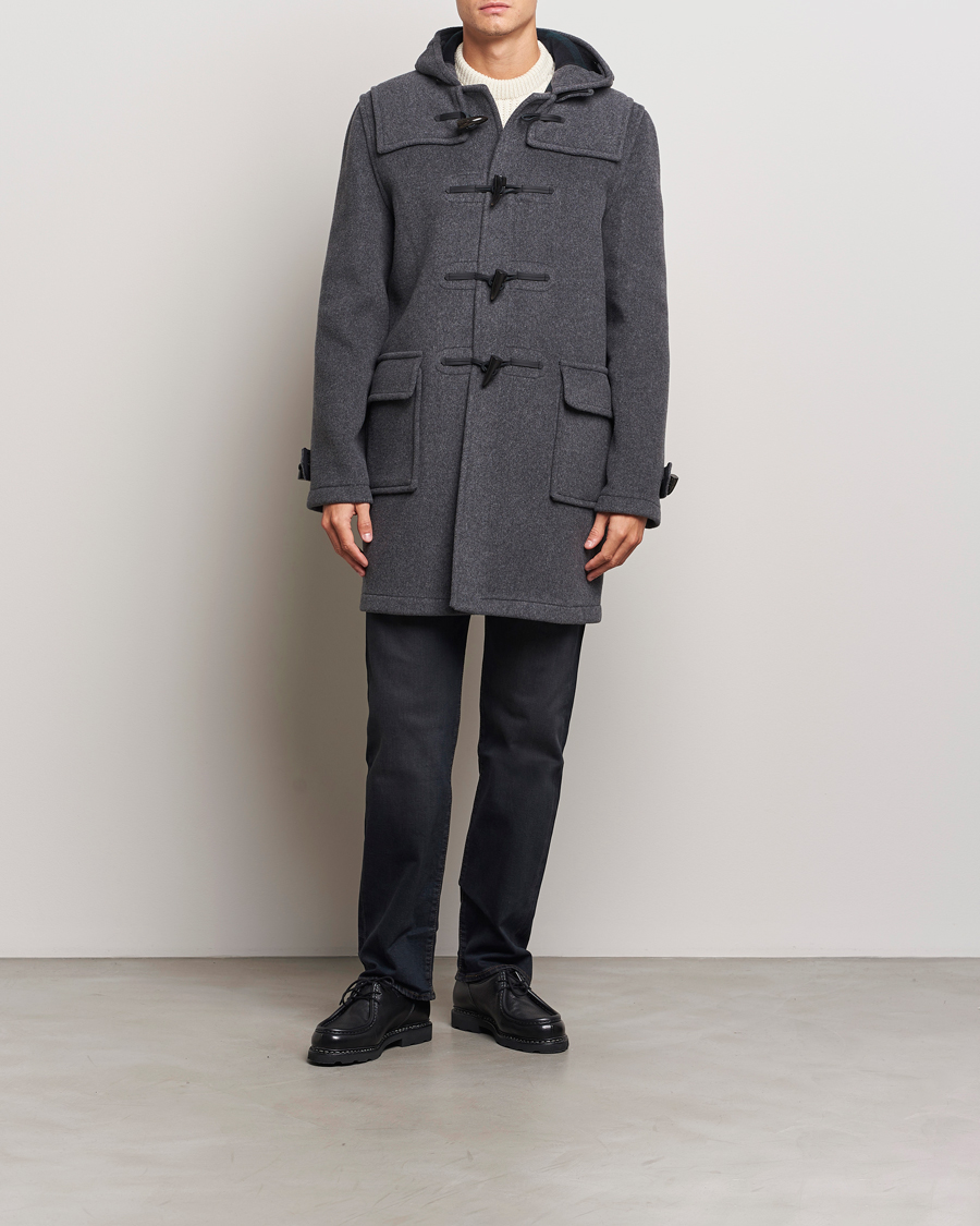 Gloverall Morris Duffle Coat Grey/Blackwatch bei Care of Carl