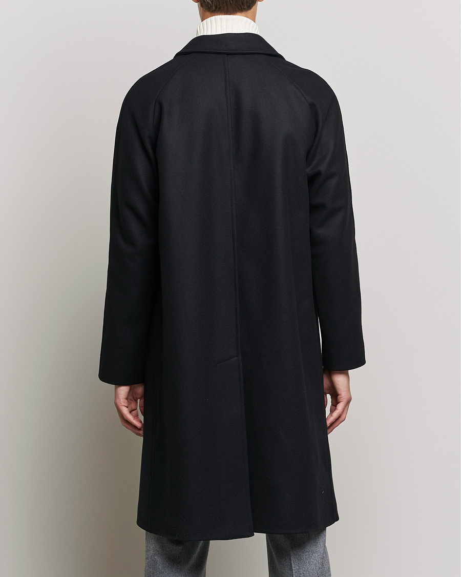 Herren | Jacken | Gloverall | Chesterfield Wool/Cashmere Raglan Coat Black
