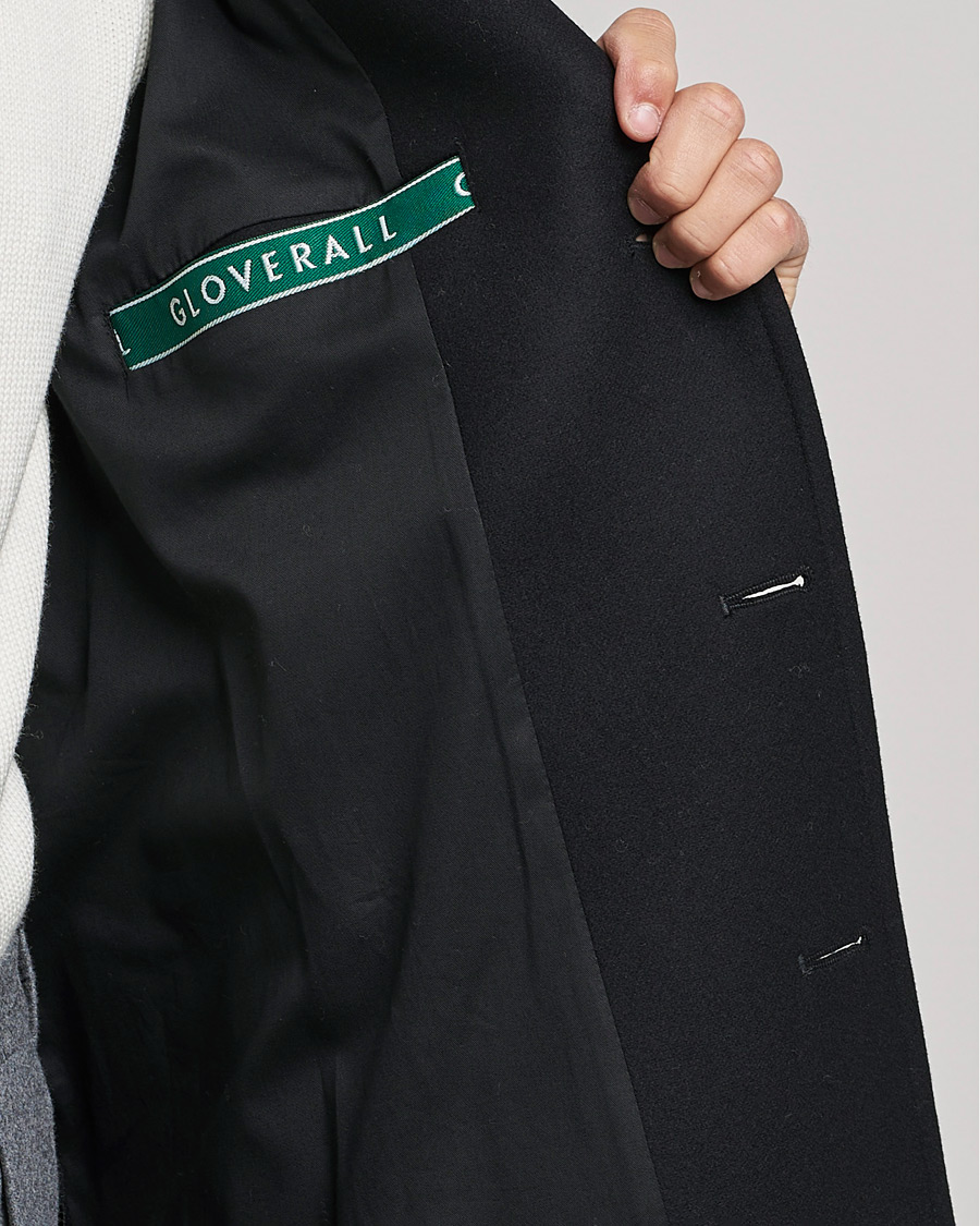 Herren | Jacken | Gloverall | Chesterfield Wool/Cashmere Raglan Coat Black
