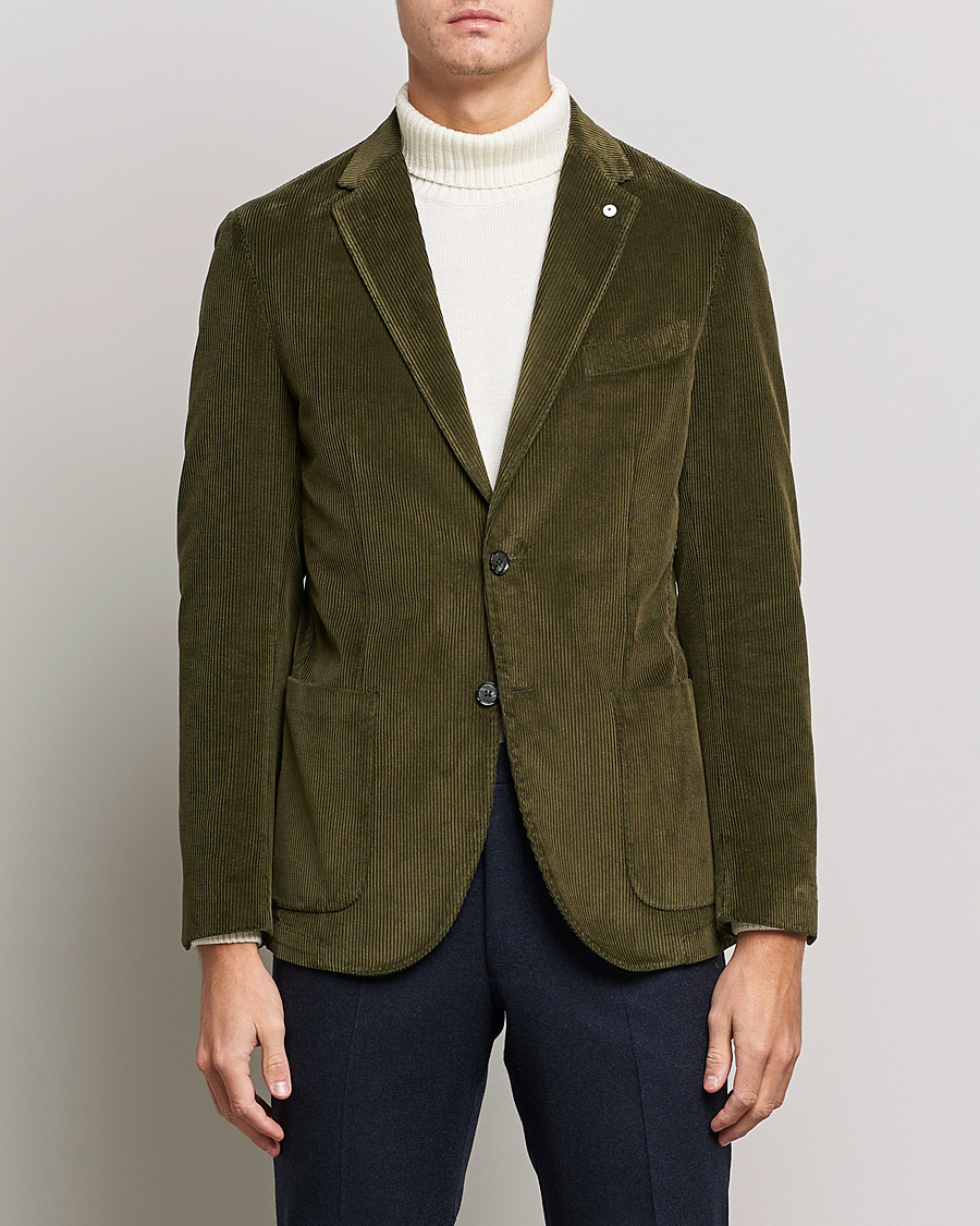 Herren | Sakkos | L.B.M. 1911 | Jack Corduroy Blazer Olive