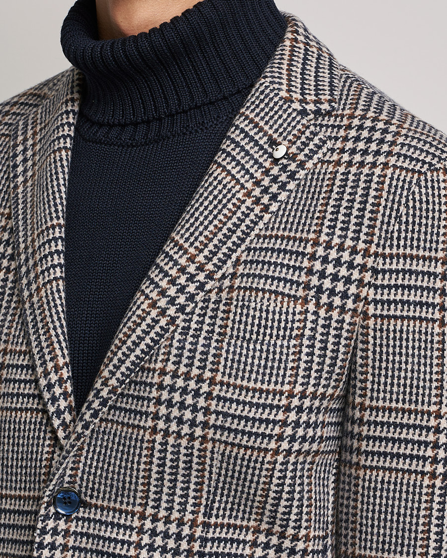 Herren | Sakkos | L.B.M. 1911 | Jack Overcheck Wool Blazer Navy