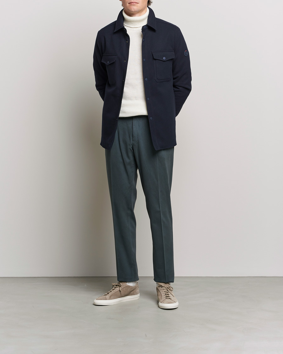 Herren | Jacken | Lardini | Ircelle Reversible Wool/Nylon Jacket Navy