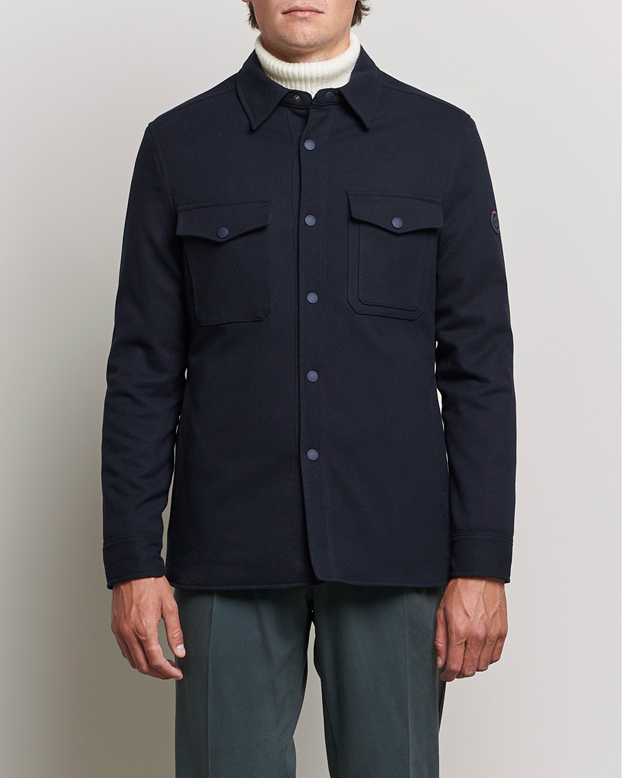 Herren | Jacken | Lardini | Ircelle Reversible Wool/Nylon Jacket Navy