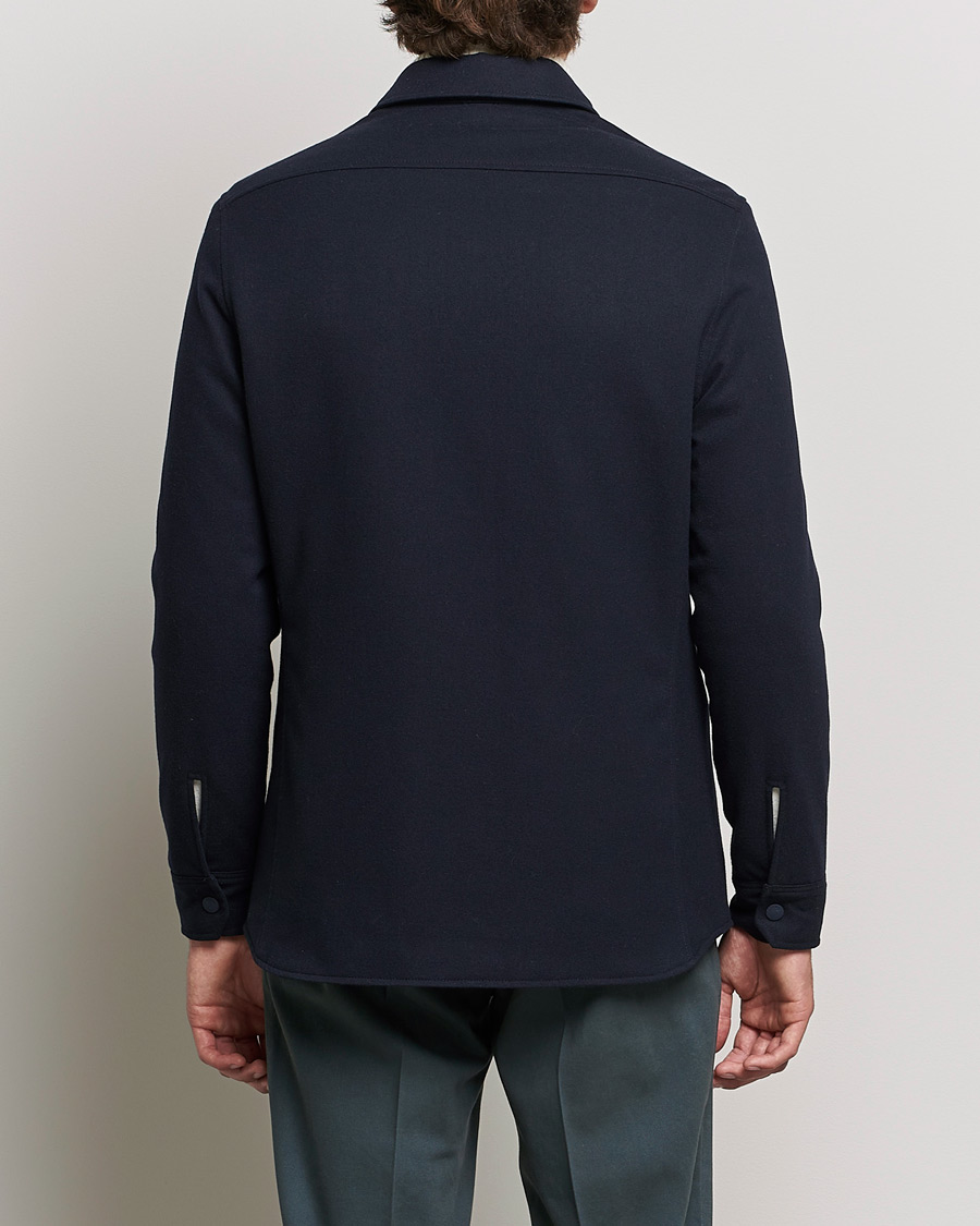 Herren | Jacken | Lardini | Ircelle Reversible Wool/Nylon Jacket Navy