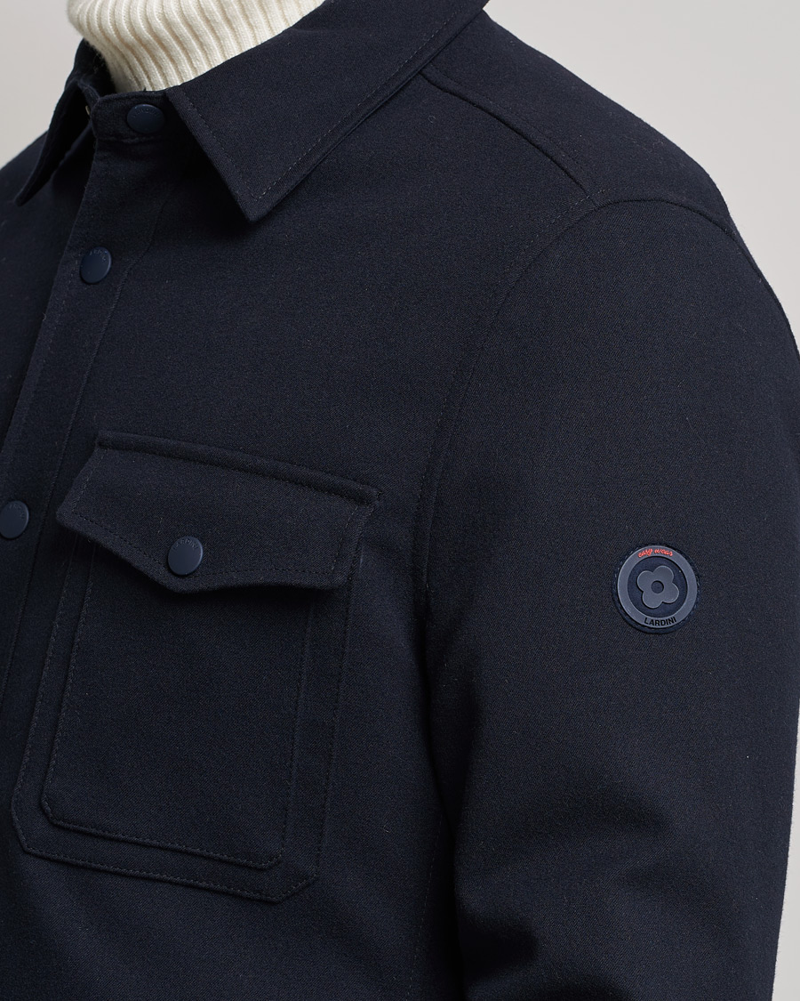 Herren | Jacken | Lardini | Ircelle Reversible Wool/Nylon Jacket Navy