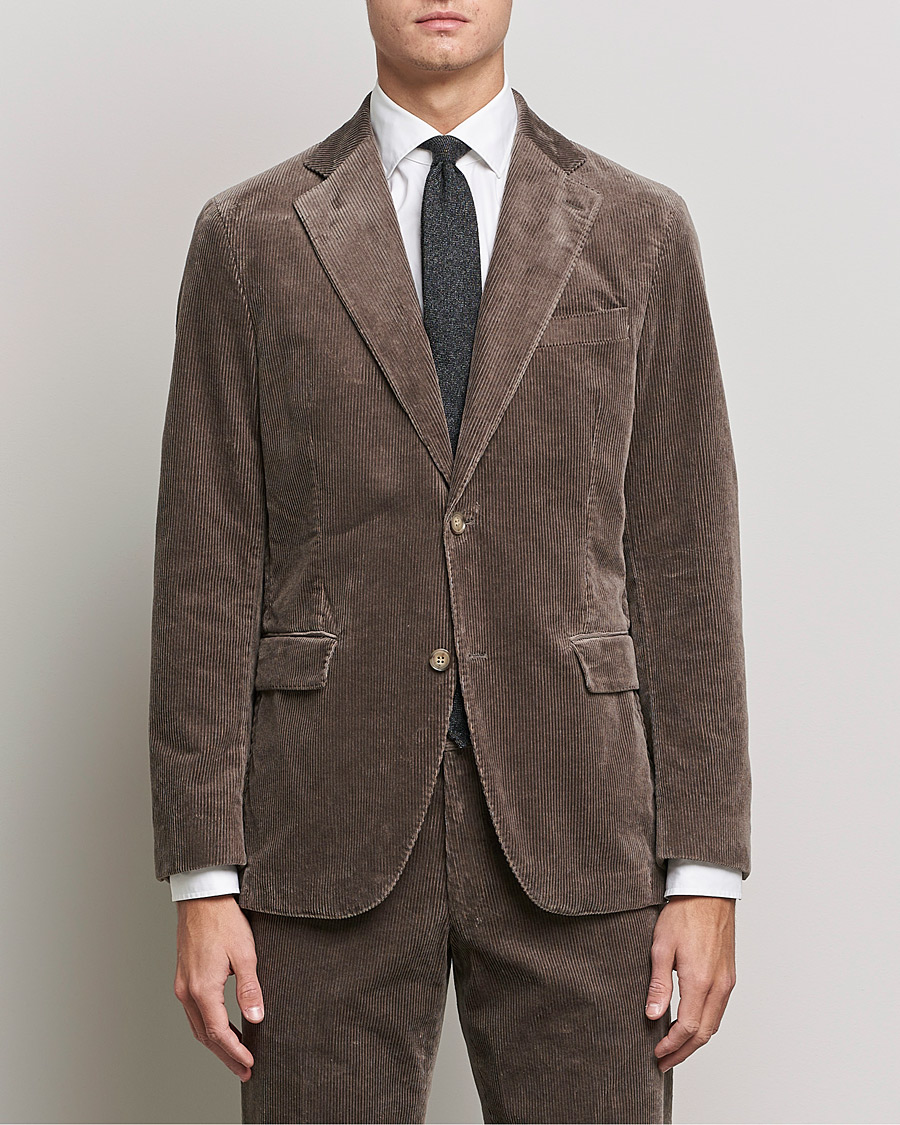 Herren | Sakkos | Oscar Jacobson | Ferry Soft Cord Blazer Light Beige