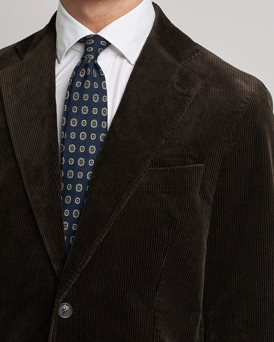 Herren | Sakkos | Oscar Jacobson | Ferry Soft Cord Blazer Brown