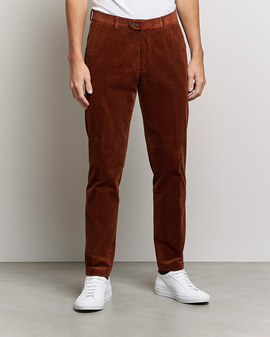 Herren | Hosen | Oscar Jacobson | Denz Corduroy Trousers Orange