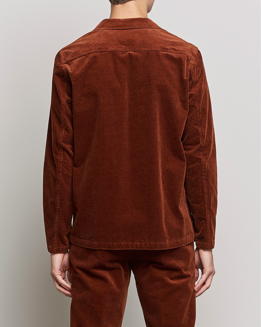 Herren | Hemden | Oscar Jacobson | Hampus Corduroy Shirt Jacket Orange