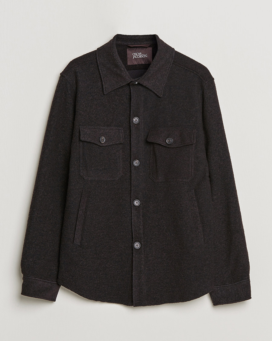 Herren | Hemden | Oscar Jacobson | Maverick Shirt Jacket Dark Brown