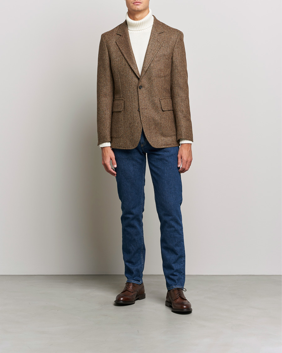 Herren | Jeans | Oscar Jacobson | Albert Cotton Stretch Jeans Thunder