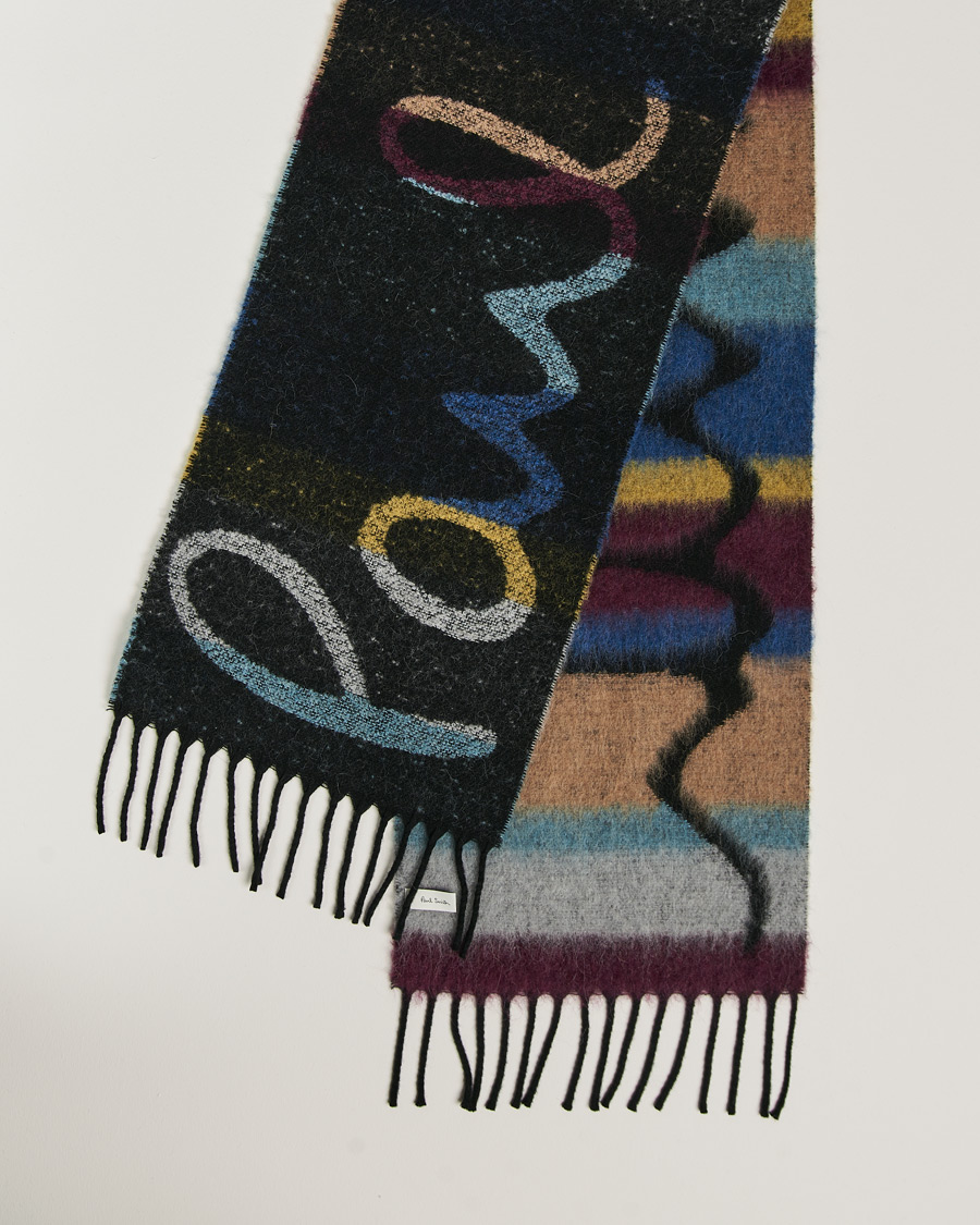 Herren | Paul Smith Wool Alpaca Scarf Black | Paul Smith | Wool Alpaca Scarf Black
