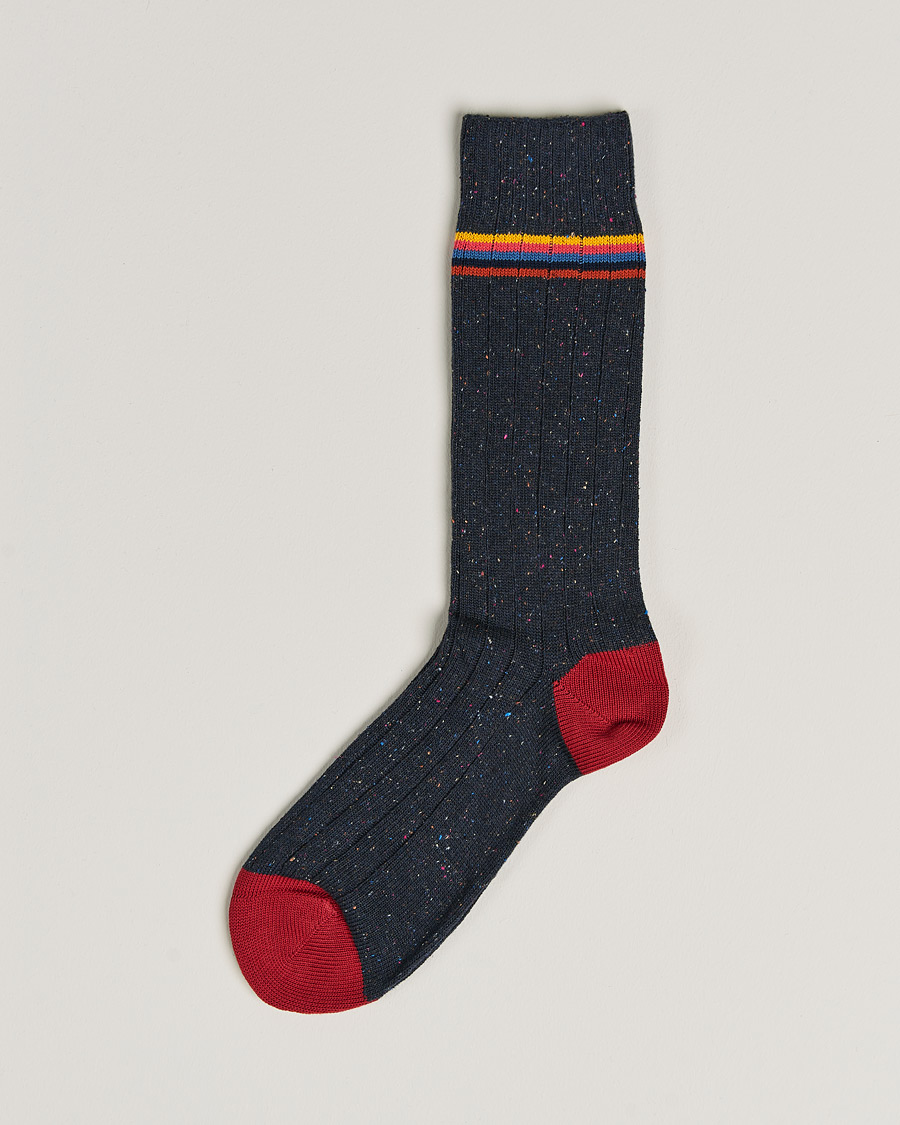 Herren | Unterwäsche | Paul Smith | Ribbed Melange Sock Navy