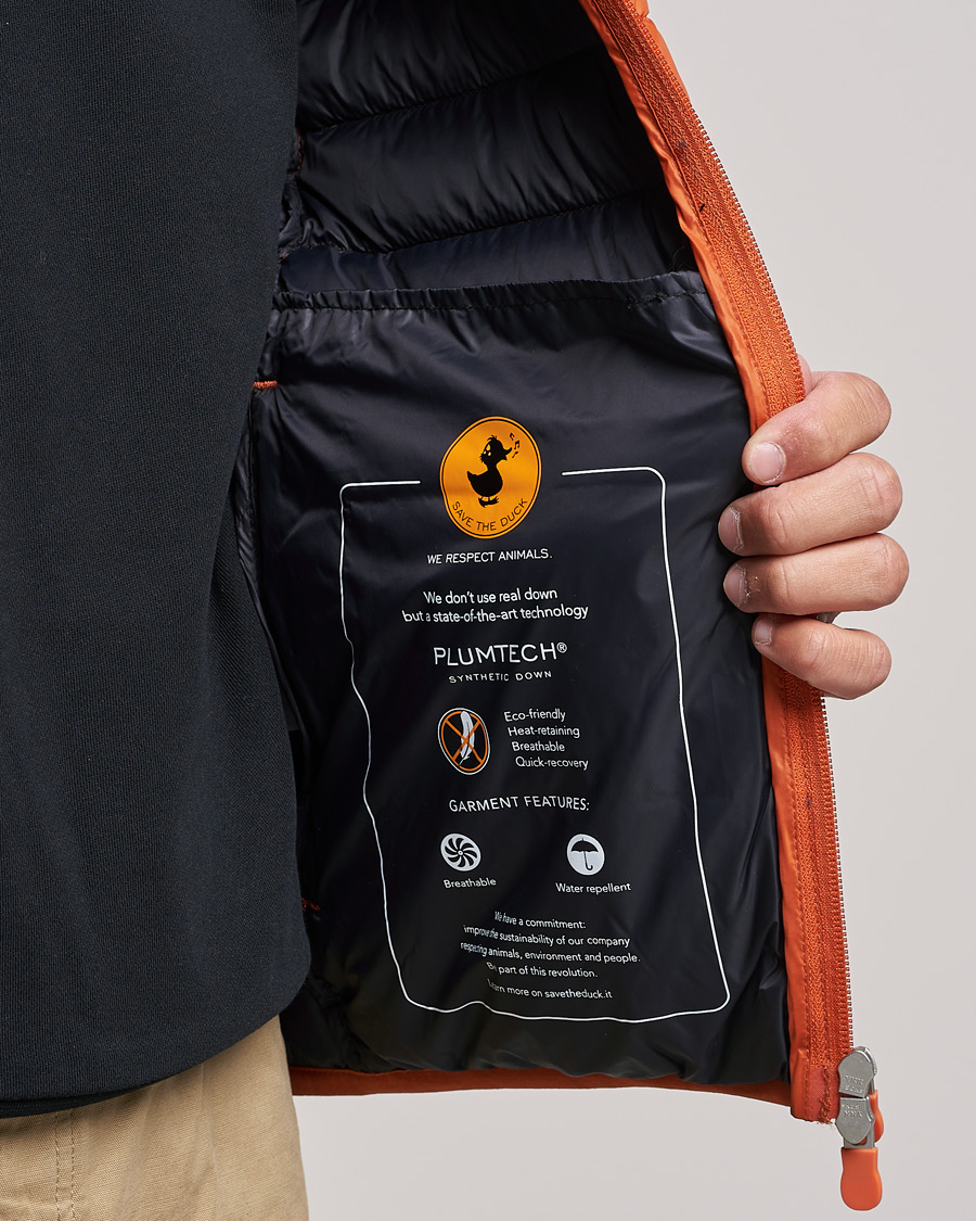 Herren | Jacken | Save The Duck | Donald Lightweight Padded Hooded Jacket Ginger Orange