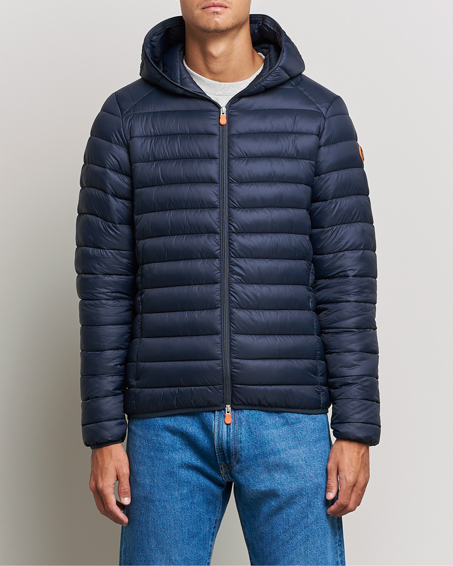 Herren | Save The Duck | Save The Duck | Donald Lightweight Padded Hooded Jacket Blue Black