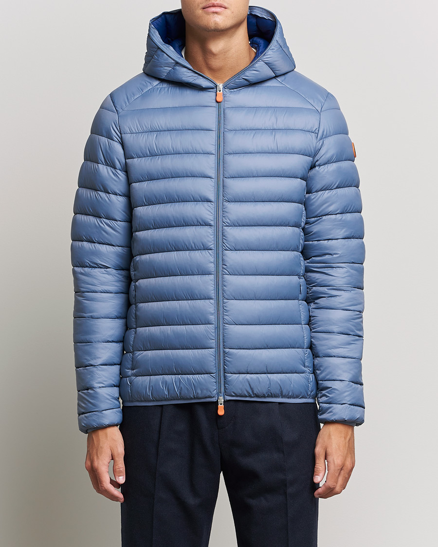 Herren | Jacken | Save The Duck | Donald Lightweight Padded Hooded Jacket Stone Blue